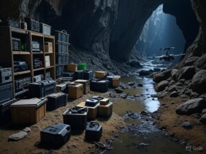 Smuggler's Cache as imagined by Grok.
